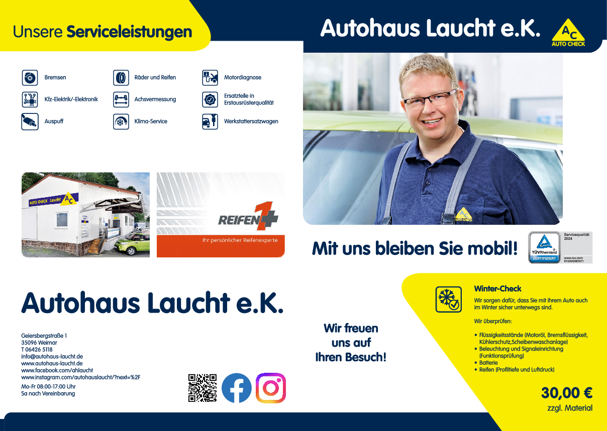 Werkstattprospekt von Autohaus Laucht e.K. Bild von Werkstattprospekt von Autohaus Laucht e.K.